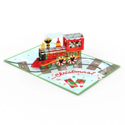 Kids Lovepop Christmas 12/25|Kids|Disney's Mickey & Minnie Christmas Train Pop-Up Card