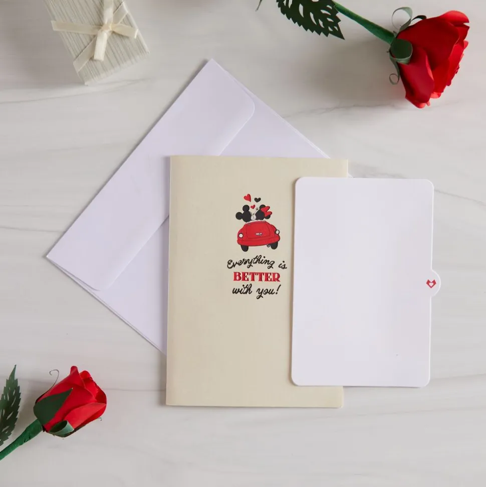 Lovepop Greeting Cards|Anniversary|Disney's Mickey & Minnie Everything is Better with You Pop-Up Card