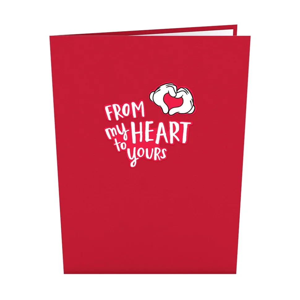 Kids Lovepop Anniversary|Wedding|Disney's Mickey & Minnie Heart-to-Heart Pop-Up Card