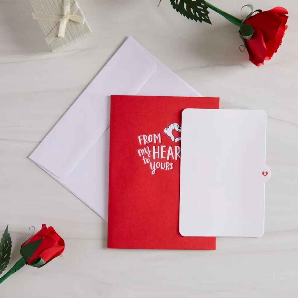 Kids Lovepop Anniversary|Wedding|Disney's Mickey & Minnie Heart-to-Heart Pop-Up Card