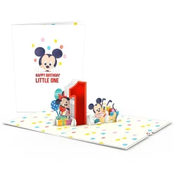 Kids Lovepop Birthday|Baby|Disney's Mickey and Friends 1st Birthday Pop-Up Card