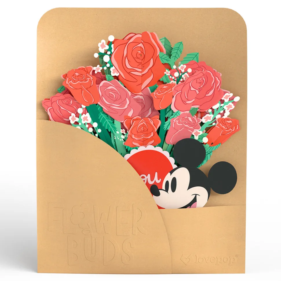 Lovepop Pop-Up Bouquets|Flower Buds|Disney's Mickey Mouse Love You Lots Flower Buds Bouquet