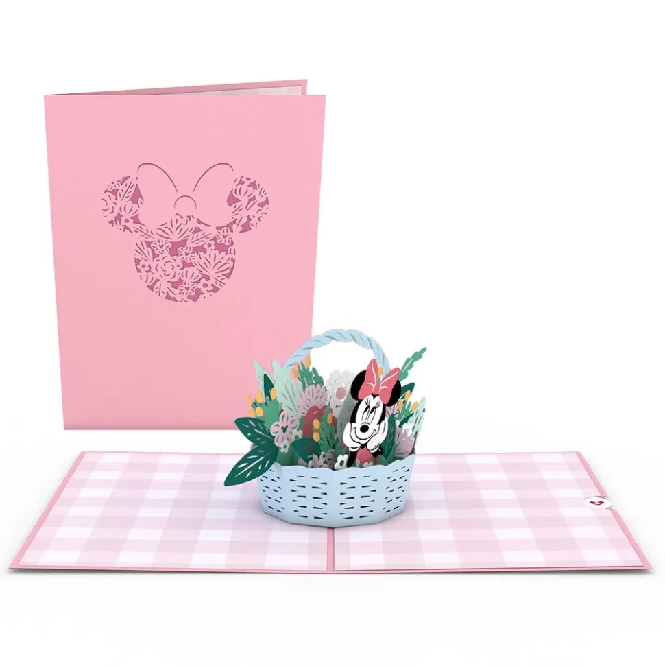 Kids Lovepop Greeting Cards|Just Because|Disney's Minnie Mouse Flower Basket Pop-Up Card