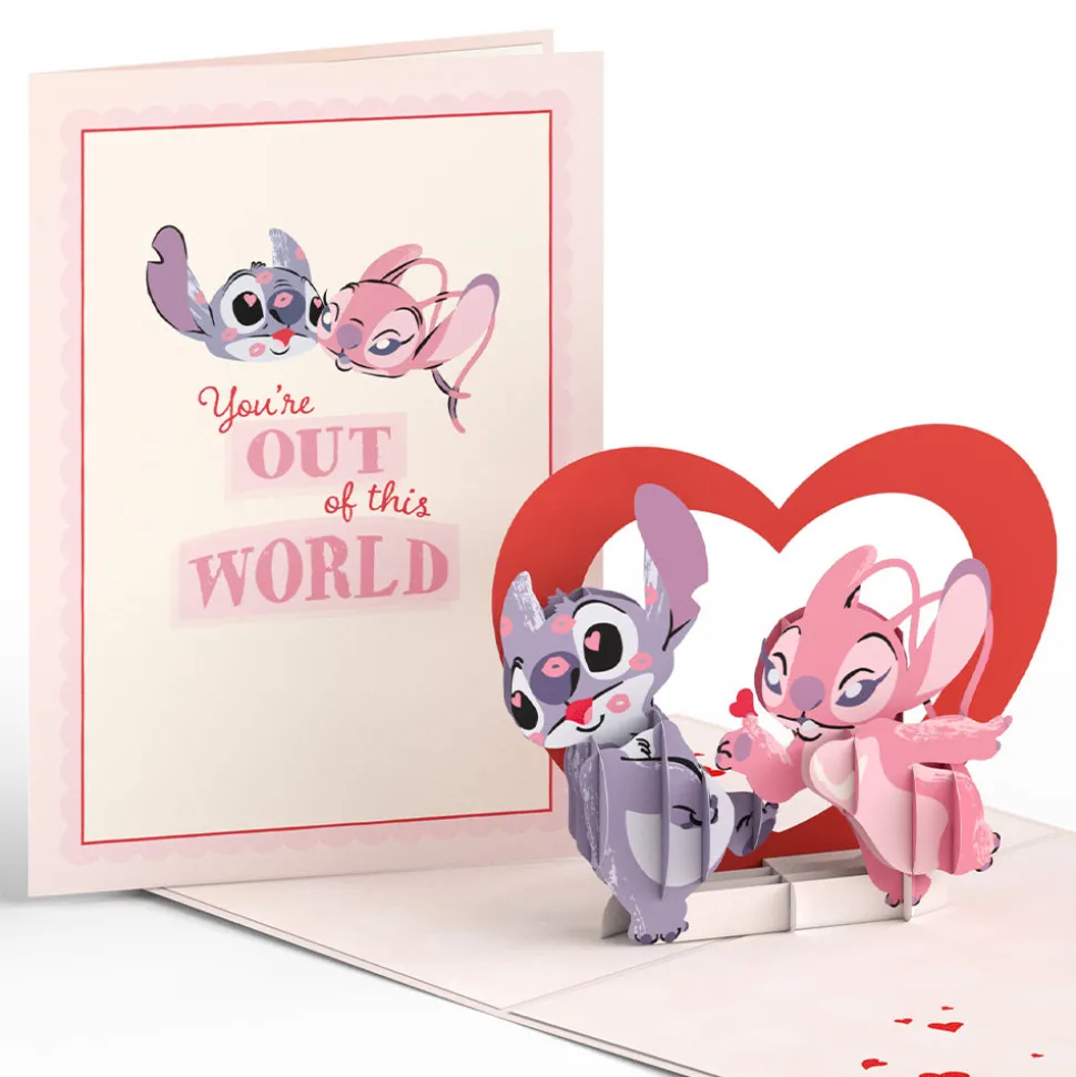 Lovepop Pop-Up Bouquets|Card & Gift Bundles|Disney’s Stitch Be Mine Pop-Up Card & Flower Buds Bouquet Bundle