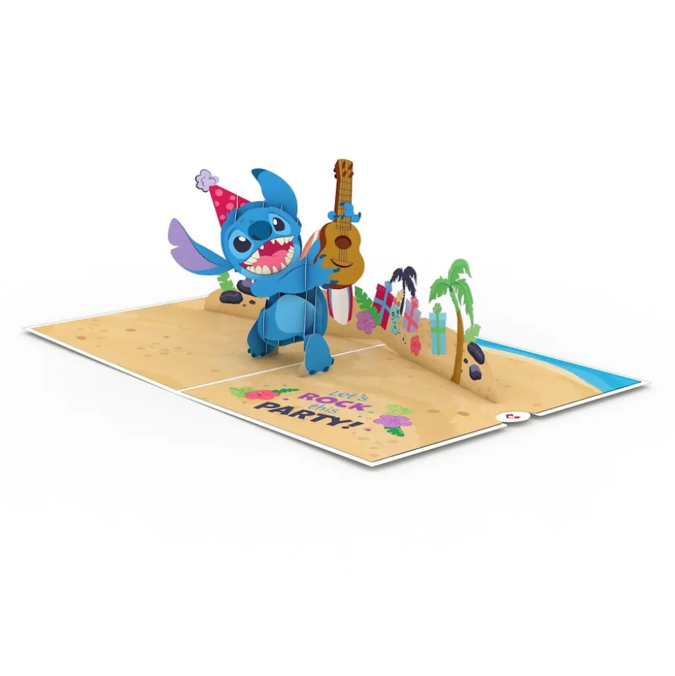 Kids Lovepop Greeting Cards|Birthday|Disney's Stitch Rockin' Birthday Pop-Up Card
