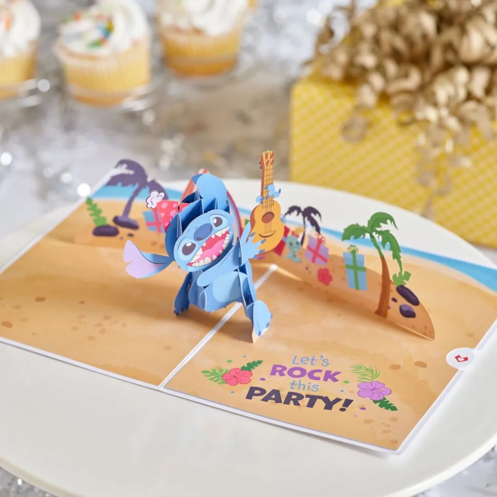 Kids Lovepop Greeting Cards|Birthday|Disney's Stitch Rockin' Birthday Pop-Up Card