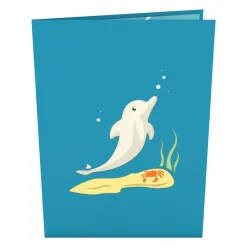 Kids Lovepop Birthday|Just Because|Dolphins Pop-Up Card