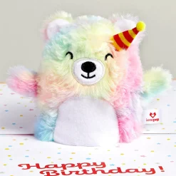 Lovepop Plushpop|Birthday|Eat Cake & Celebrate' Birthday Plushpop Card