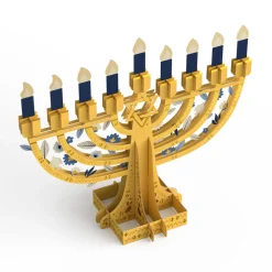 Lovepop Decor|Hanukkah 12/14|Elegant Interactive Menorah Giant Pop-Up Gift