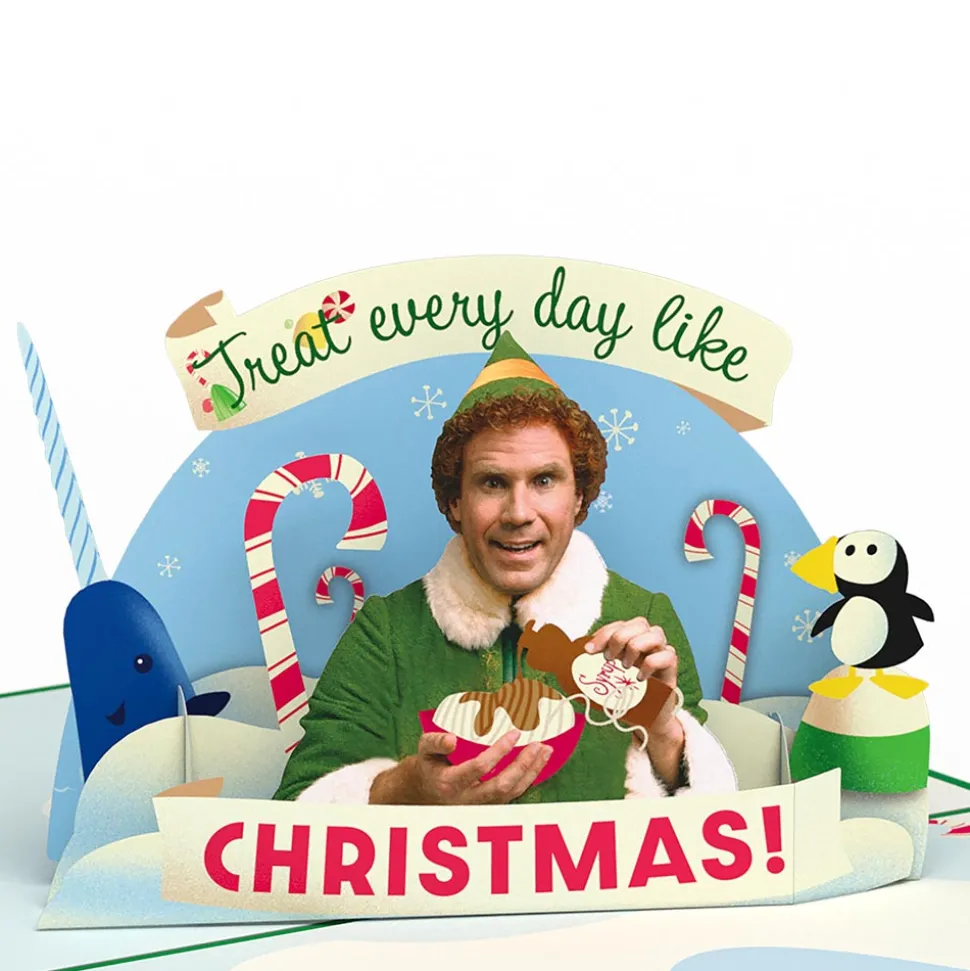 Lovepop Greeting Cards|Christmas 12/25|Elf Christmas Treats Pop-Up Card