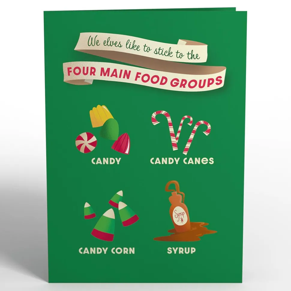 Lovepop Greeting Cards|Christmas 12/25|Elf Christmas Treats Pop-Up Card
