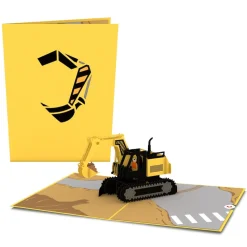 Kids Lovepop Greeting Cards|Just Because|Excavator Pop-Up Card