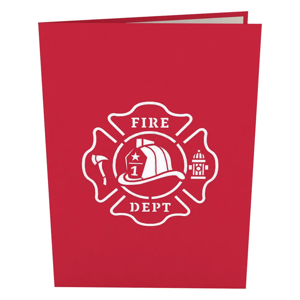 Kids Lovepop Greeting Cards|Birthday|Fire Truck Pop-Up Card