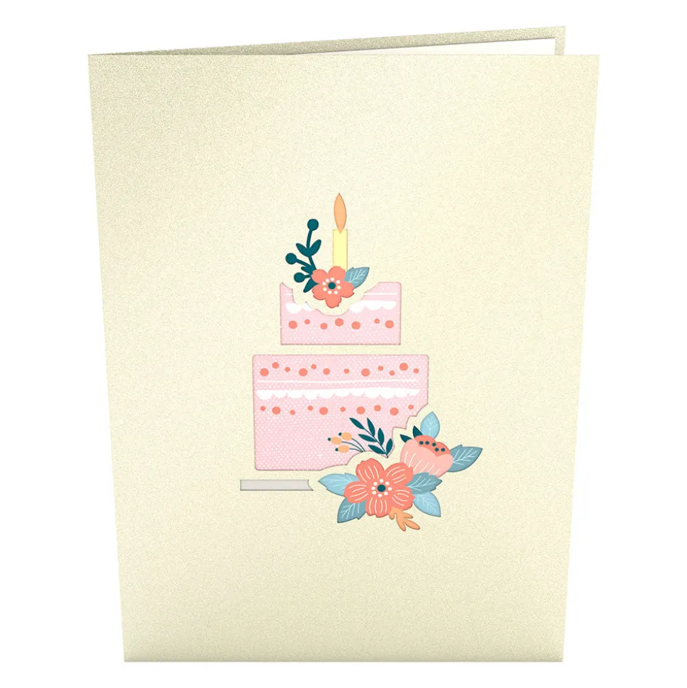 Lovepop Greeting Cards|Birthday|Floral Birthday Cake Pop-Up Card