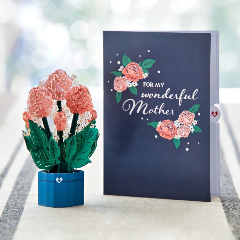 Lovepop Pop-Up Bouquets|Mother'S Day 5/11|For My Wonderful Mother Card with Mini Bouquet