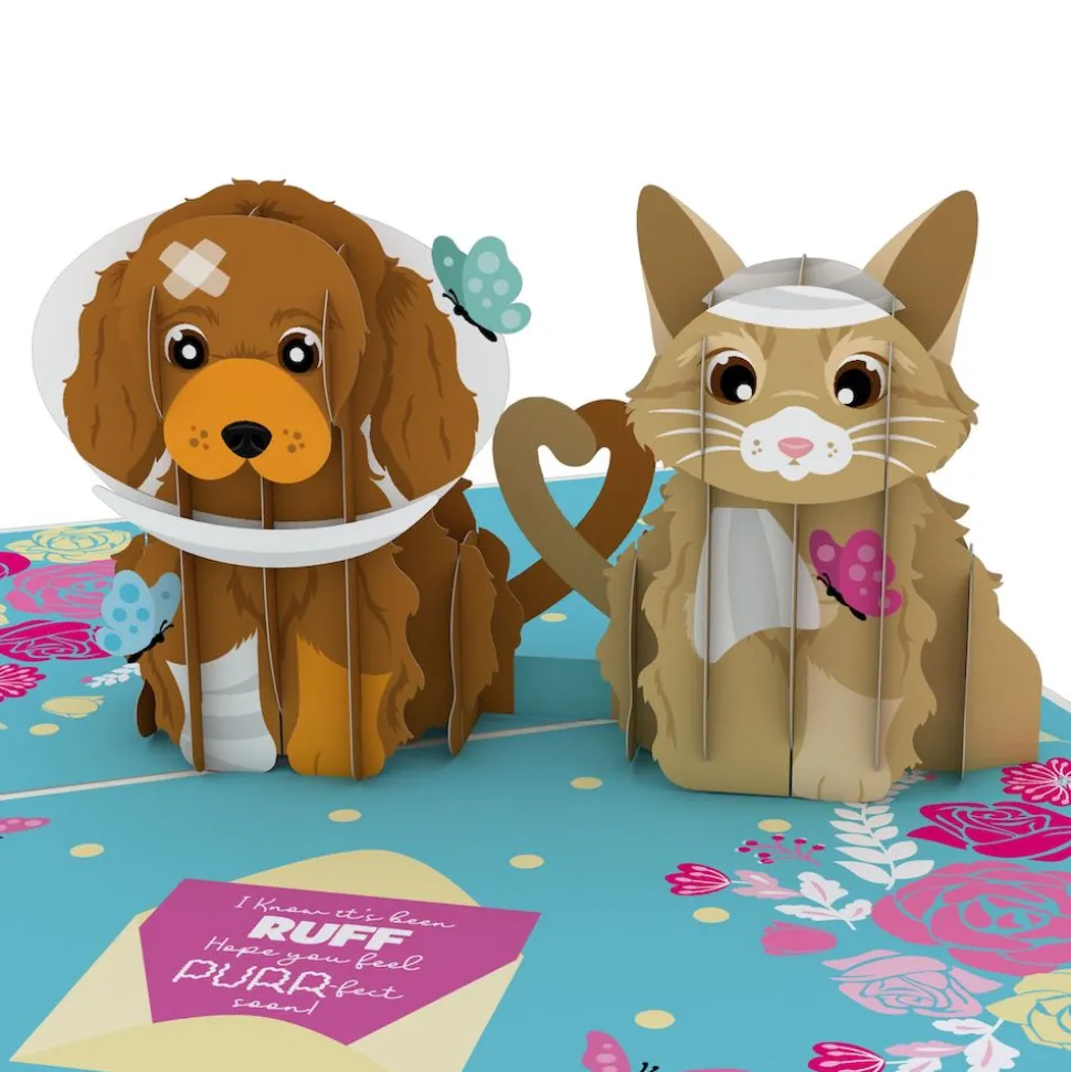 Lovepop Greeting Cards|Get Well|Get Well Soon Pets Pop-Up Card