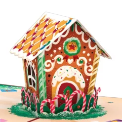 Lovepop Greeting Cards|Christmas 12/25|Gingerbread House Pop-Up Card
