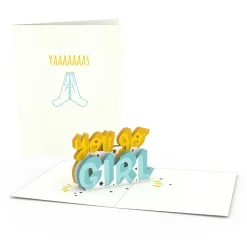 Women Lovepop Notecards|Just Because|Girl Power Notecards (Assorted 4-Pack)