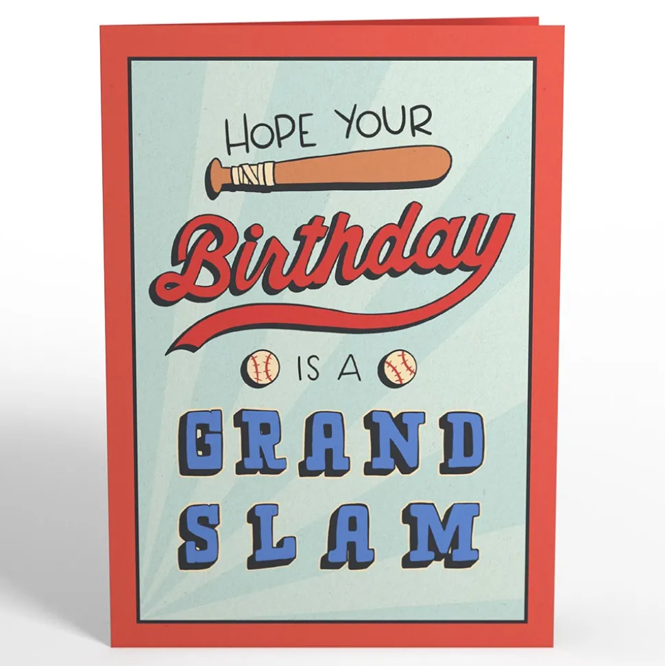 Lovepop Greeting Cards|Birthday|Grand Slam Birthday Baseball Pop-Up Card