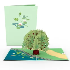 Lovepop Greeting Cards|Just Because|Green Maple Tree Pop-Up Card