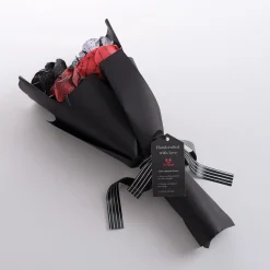 Lovepop Pop-Up Bouquets|Handcrafted Paper Flowers|Handcrafted Paper Flowers: Disney Tim Burton's The Nightmare Before Christmas Eternally Yours Roses (6-Stem) with My Nightmare Come True Pop-Up Card
