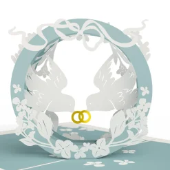 Lovepop Wedding|Happily Ever After Love Birds Pop-Up Card