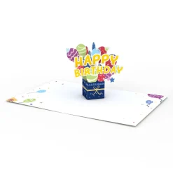 Lovepop Birthday|Happy Birthday Balloon Box: Paperpop® Card