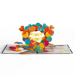 Lovepop Greeting Cards|Birthday|Happy Birthday Banner and Balloons Pop-Up Card