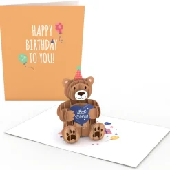Lovepop Birthday|Happy Birthday Bear: Paperpop® Card
