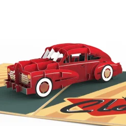 Lovepop Birthday|Him|Happy Birthday Classic Car Pop-Up Card and Sentiment Set