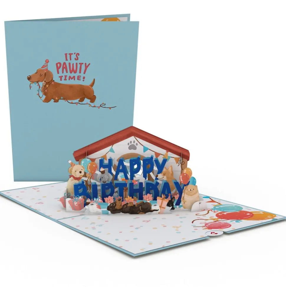 Kids Lovepop Greeting Cards|Birthday|Happy Birthday Dogs Pop-Up Card
