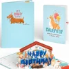 Lovepop Birthday|Happy Birthday Dogs Pop-Up Card and Sentiment Set for Daughter