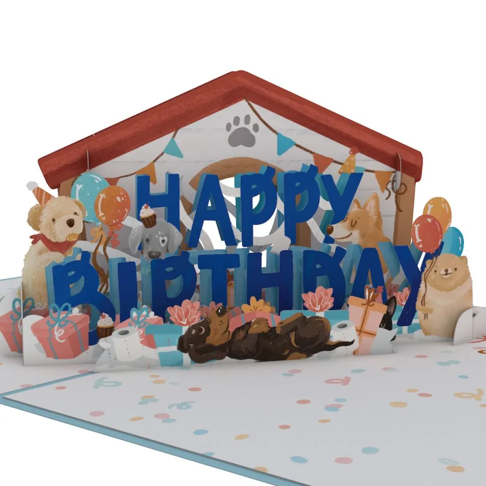 Lovepop Birthday|Happy Birthday Dogs Pop-Up Card and Sentiment Set for Son