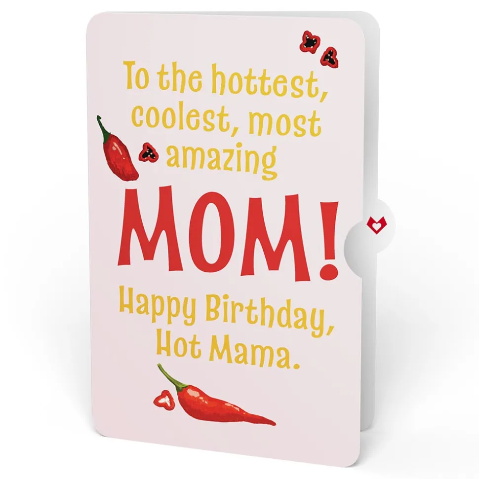 Lovepop Birthday|Her|Happy Birthday Hot Stuff Pop-Up Card and Sentiment Set for Mom