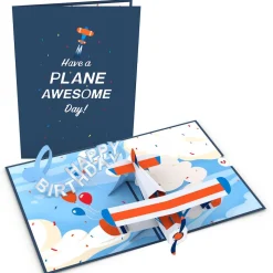 Kids Lovepop Greeting Cards|Birthday|Happy Birthday Plane Pop-Up Card