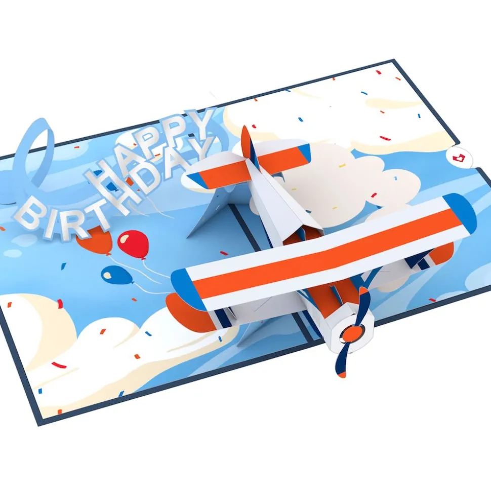 Kids Lovepop Greeting Cards|Birthday|Happy Birthday Plane Pop-Up Card