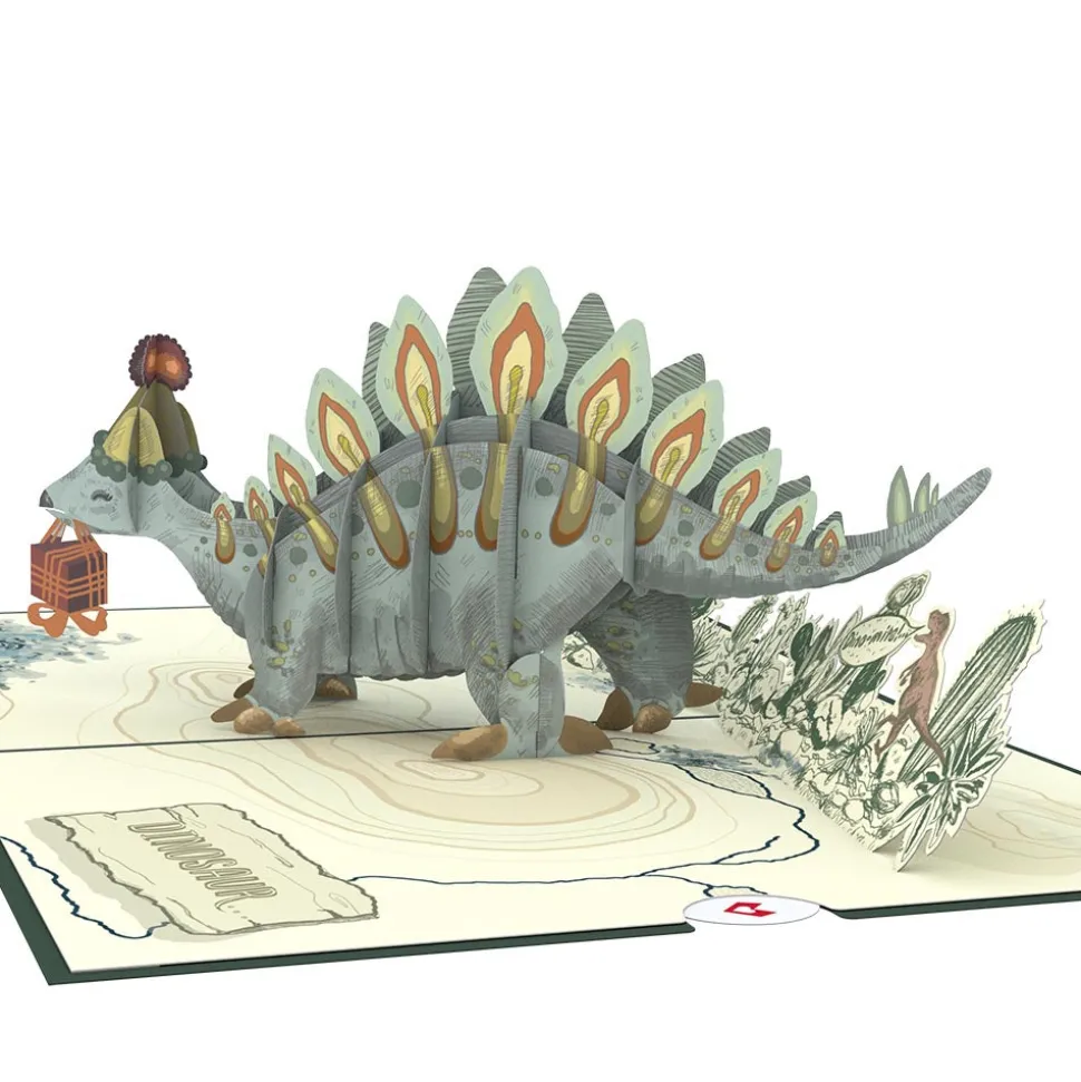Kids Lovepop Greeting Cards|Birthday|Happy Birthday Stegosaurus Pop-Up Card