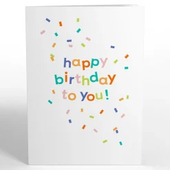 Lovepop Greeting Cards|Birthday|Happy Birthday to You! Confetti Cake Pop-Up Card