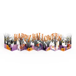 Lovepop Decor|Halloween 10/31|Happy Halloween Trick-or-Treat Loooooong Card™ (Expands to 2 feet)