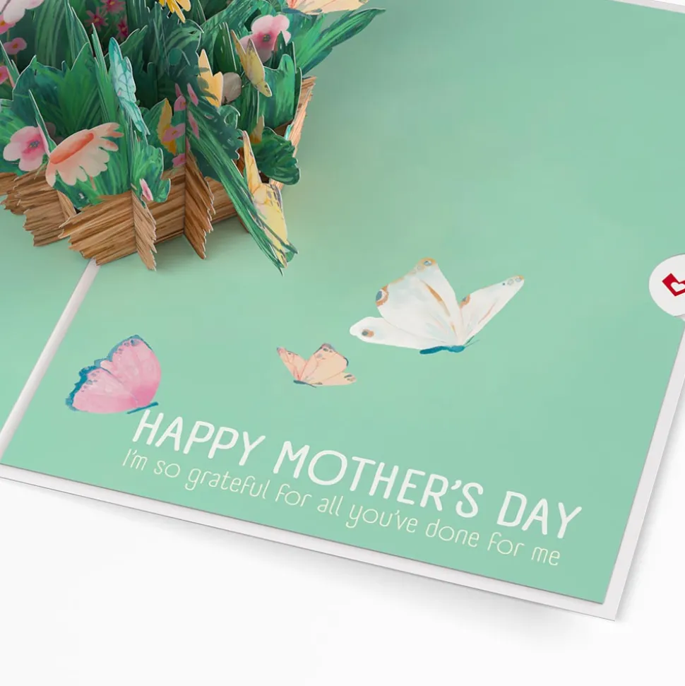 Lovepop Greeting Cards|Mother'S Day 5/11|Happy Mother’s Day Butterfly Basket Pop-Up Card