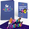 Lovepop Birthday|Happy 40th Birthday Cats Pop-Up Card and Sentiment Set