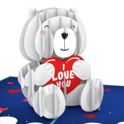 Kids Lovepop Greeting Cards|Valentine'S Day 2/14|Happy Valentine's Day' Bear Pop-Up Card