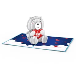 Kids Lovepop Greeting Cards|Valentine'S Day 2/14|Happy Valentine's Day' Bear Pop-Up Card