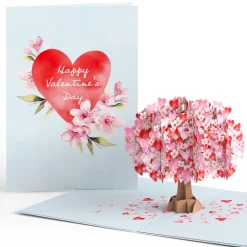 Lovepop Greeting Cards|Valentine'S Day 2/14|Happy Valentine's Day Cherry Blossom Tree Pop-Up Card