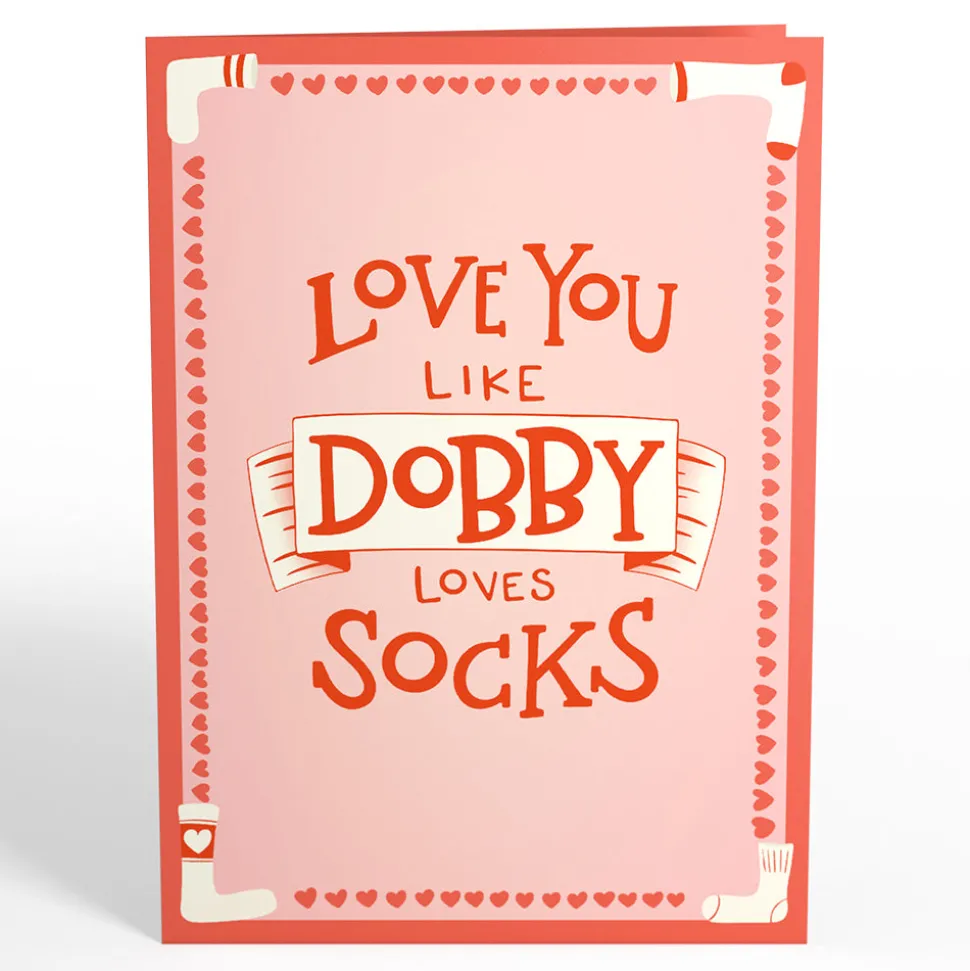 Kids Lovepop Greeting Cards|Valentine'S Day 2/14|Harry Potter™ Dobby™ Valentine’s Day Pop-Up Card