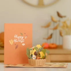 Lovepop Thanksgiving 11/27|Harvest Basket Pop-Up Card