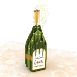 Lovepop Greeting Cards|Congratulations|Here's to You Champagne Pop-Up Card