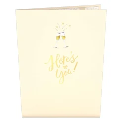 Lovepop Greeting Cards|Congratulations|Here's to You Champagne Pop-Up Card