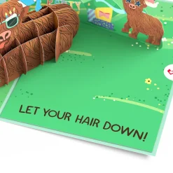 Lovepop Greeting Cards|Birthday|Highland Cow Birthday Pop-Up Card
