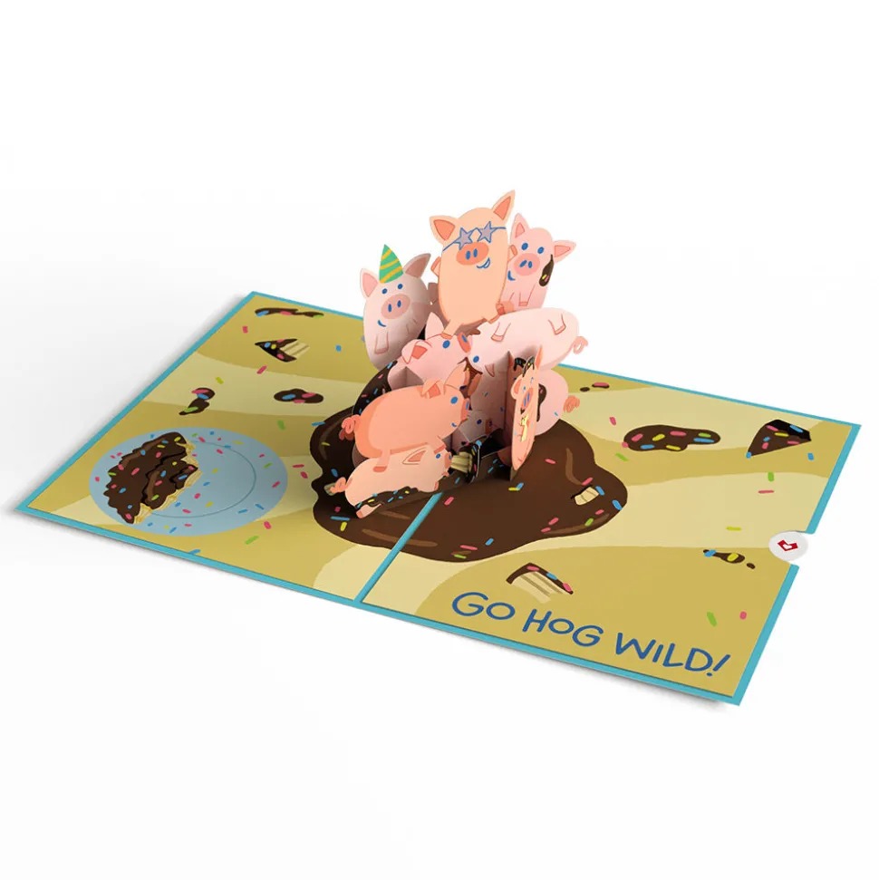 Lovepop Greeting Cards|Birthday|Hog Wild Birthday Pop-Up Card